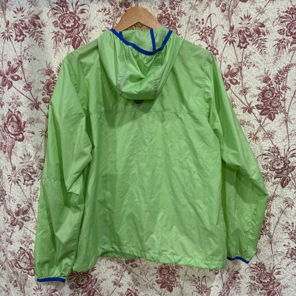 Columbia Green Lightweight Windbreaker Jacket Full Zip L - Picture 5 of 6